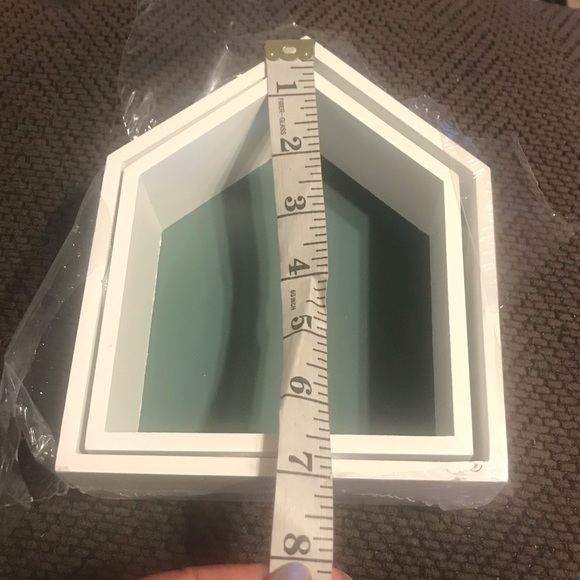 New Target Set of Two Painted Wood Houses, Insertable/Stackable Display Decor - Picture 4 of 16